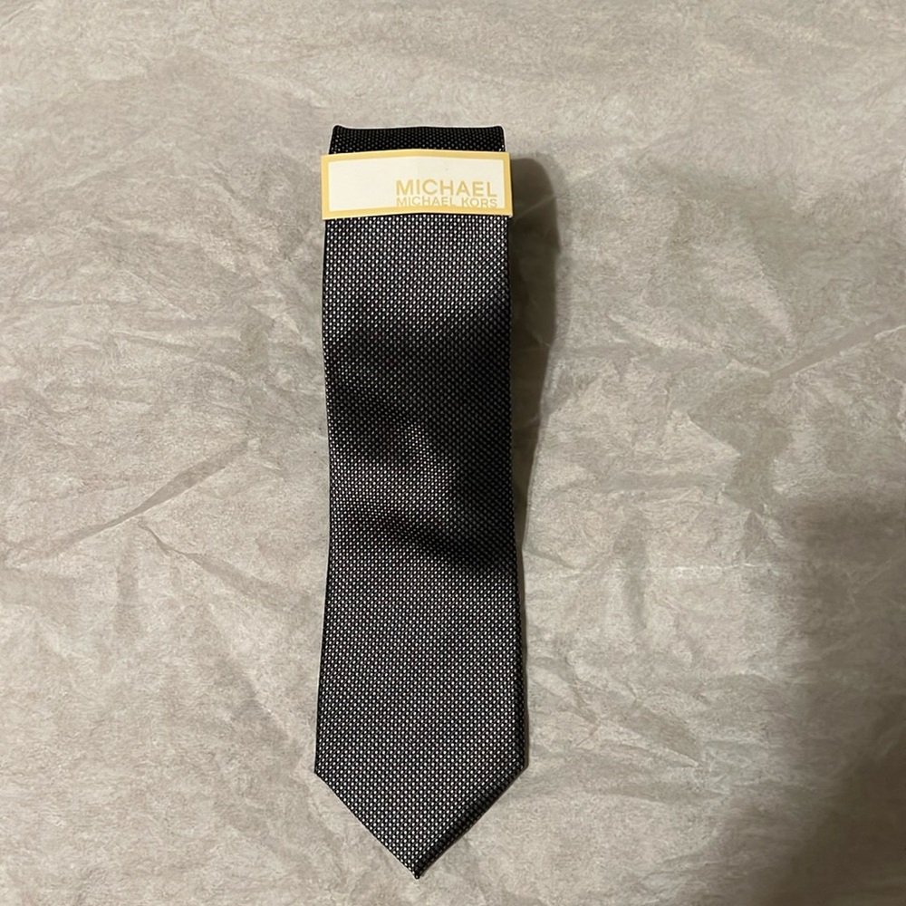 MICHAEL Michael Kors new grey pattern tie